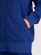 Damska bluza dresowa rozpinana z kapturem 4F 4FWMM00TSWSF1763 - granatowa
