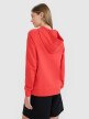 Damska bluza dresowa rozpinana z kapturem 4F 4FWMM00TSWSF1763 - czerwona