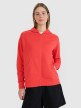 4F Damska bluza dresowa rozpinana z kapturem 4F 4FWMM00TSWSF1763  czerwona Czerwony