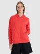 Damska bluza dresowa rozpinana z kapturem 4F 4FWMM00TSWSF1763 - czerwona