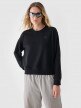 4F Damska bluza dresowa nierozpinana bez kaptura 4F 4FWMM00TSWSF1765  czarna Czarny