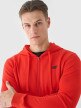 Męska bluza rozpinana z kapturem 4F 4FWMM00TSWSM1466 - czerwona