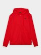 Męska bluza rozpinana z kapturem 4F 4FWMM00TSWSM1466 - czerwona