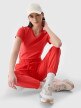 mini: Damskie spodnie dresowe joggery 4F 4FWMM00TTROF1138 - czerwone (3)