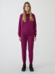 mini: Damskie spodnie dresowe joggery 4F 4FWMM00TTROF1386 - fioletowe (6)