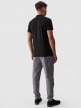 Męskie spodnie casual joggery 4F 4FWMM00TTROM0944 - szary