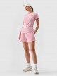 mini: Damski t-shirt basic 4F 4FWMM00TTSHF2255 - różowy (3)