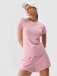  4F Damski tshirt basic 4F 4FWMM00TTSHF2255  różowy Różowy