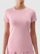 mini: Damski t-shirt basic 4F 4FWMM00TTSHF2255 - różowy (5)