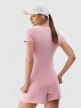 mini: Damski t-shirt basic 4F 4FWMM00TTSHF2255 - różowy (2)