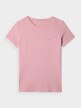 mini: Damski t-shirt basic 4F 4FWMM00TTSHF2255 - różowy (6)