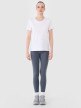 Damski t-shirt regular 4F 4FWMM00TTSHF2356 - biały