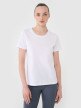 Damski t-shirt regular 4F 4FWMM00TTSHF2356 - biały