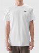 Męski t-shirt basic 4F 4FWMM00TTSHM2256 - biały