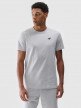 4F Męski tshirt basic 4F 4FWMM00TTSHM2256  szary Chłodny jasny szary melanż