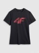 Męski t-shirt z nadrukiem 4F 4FWMM00TTSHM2257 - czarny