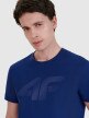 Męski t-shirt z nadrukiem 4F 4FWMM00TTSHM2257 - granatowy