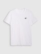 Męski t-shirt basic 4F 4FWMM00TTSHM2657 - biały