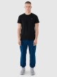 Męski t-shirt basic 4F 4FWMM00TTSHM2657 - czarny