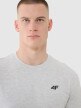 Męski t-shirt basic 4F 4FWMM00TTSHM2657 - szary