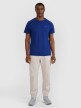 Męski t-shirt basic 4F 4FWMM00TTSHM2657 - niebieski