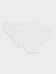 Damska bielizna codzienna figi (2-pack) 4F 4FWMM00UPTSF025 - biała