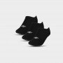  4F Męskie skarpetki niskie (3pack) 4 F 4FWMM00USOCM275  czarne Głęboka czerń