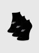4F Męskie skarpetki (3pack) 4F 4FWMM00USOCM442  czarne Czarny