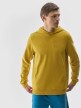 4F Męska bluza nierozpinana z kapturem 4F 4FWSS24TSWSM0948  żółta żółty