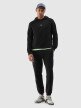 Męska bluza nierozpinana z kapturem 4F 4FWSS24TSWSM1010 - czarna