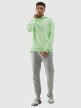 Męska bluza nierozpinana z kapturem 4F 4FWSS24TSWSM1010 - zielona