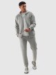 Męska bluza rozpinana z kapturem 4F 4FWSS24TSWSM1011 - szara