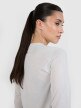 Damski longsleeve do biegania 4F 4FWSS25TFLOF328 - szary
