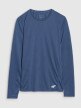Damski longsleeve do biegania 4F 4FWSS25TFLOF328 - niebieski