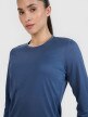 Damski longsleeve do biegania 4F 4FWSS25TFLOF328 - niebieski
