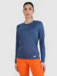 4F Damski longsleeve do biegania 4F 4FWSS25TFLOF328  niebieski Niebieski