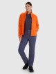 Damski longsleeve trekkingowy 4F 4FWSS25TFLOF332 - granatowy