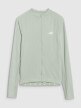 Damski longsleeve rowerowy 4F 4FWSS25TFLOF343 - zielony
