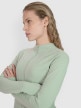 Damski longsleeve rowerowy 4F 4FWSS25TFLOF343 - zielony