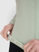 Damski longsleeve rowerowy 4F 4FWSS25TFLOF343 - zielony