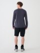 Męski longsleeve trekkingowy 4F 4FWSS25TFLOM330 - granatowy