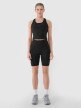 Damski top treningowy 4F 4FWSS25TFSLF413 - czarny