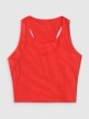 Damski top treningowy 4F 4FWSS25TFSLF413 - czerwony