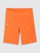 Damskie legginsy kolarki do biegania 4F 4FWSS25TFSTF027 - pomarańczowe