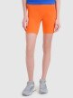 Damskie legginsy kolarki do biegania 4F 4FWSS25TFSTF027 - pomarańczowe