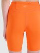 Damskie legginsy kolarki do biegania 4F 4FWSS25TFSTF027 - pomarańczowe