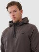 Męska bluza treningowa 4F 4FWSS25TFSWM458 - brązowa