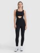 Damskie legginsy kolarskie z szelkami 4F 4FWSS25TFTIF331 - czarne