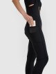 Damskie legginsy kolarskie z szelkami 4F 4FWSS25TFTIF331 - czarne