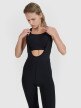 Damskie legginsy kolarskie z szelkami 4F 4FWSS25TFTIF331 - czarne